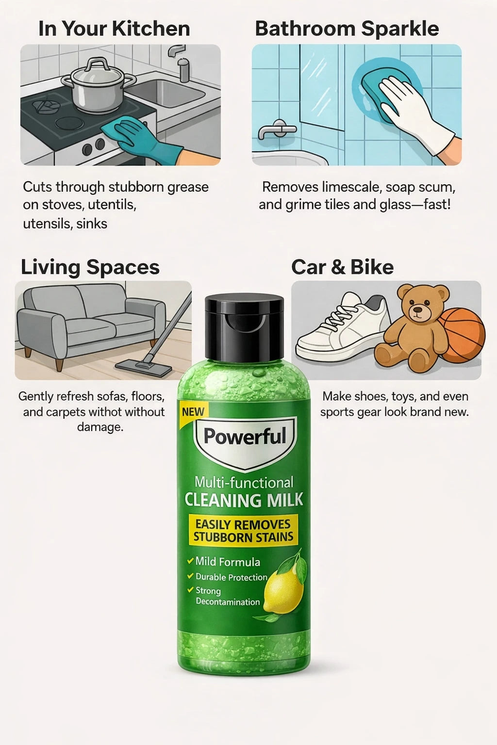 🔥India's #1 Multifunctional Cleaner - Buy 1 Get 3 Free + 50% Off I Offer Ends Soon
